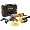 DEWALT 1500W 125mm Smerigliatrice Angolare a Velocità Variabile con Interruttore No-Volt - Kit di Levigatura, DWE4257KT-QS
