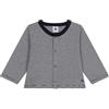 Petit Bateau A09zi Maglione Cardigan, Blu/Bianco, 12 Mesi Bimbo