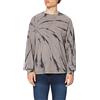 Urban Classics Boxy Tye Dye LS T-Shirt, Nero/Asfalto, XL Uomo