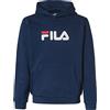 FILA Logo Sande Classic Felpa con Cappuccio, Medieval Blue, 134 cm-140 cm Unisex-Bambini