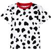 MOMBEBE COSLAND Magliette a Manica Corta Dalmata per Ragazzi Maglietta di Cotone Halloween per Bambini, 3 Anni