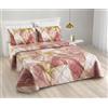 PELLECCHIA 1969 | Copriletto IRGE Trapuntato Estivo Matrimoniale 260x270 cm 100 g/m² Trapuntino Primaverile, Trapunta Leggera, 100% Made in Italy a 2 Piazze (Marmo Rosa, Matrimoniale)