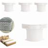 Generic Set di 4 supporti per lenzuola con strisce di bloccaggio, rimovibili, resistenti, antiscivolo, per coprimaterassi, coperte, biancheria da letto (bianco, 4 pezzi)