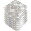 emmevi Set 6 Cuscini Sedia Cotone Con Alette Lavabili Morbidi Universali Coprisedia Shabby Chic Moderno