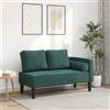 Gecheer Chaise Longue con Cuscini Verde Scuro in Velluto,Divani Moderni,Divano 2 Posti Moderno,Divano Imbottito,Divano per Soggiorno/Ufficio Moderno Sofà Divanetto,Divano Letto 2 Posti,L4007573