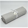 Riad Arredo Copridivano Copriletto Telo Arredo Tinta Unita in Cotone Panama - Copritutto Grandfoulard Tela Robusta - Made in Italy (Grigio Chiaro, 160x280 cm)