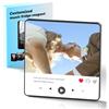 Dliombpe Magnete da Frigorifero con Musica Personalizzato Può Riprodurre Canzoni, compleanno Natale San Valentino Regalo di Coppia, Calamita Personalizzata con Foto e Canzoni Spotify(Stile 08)