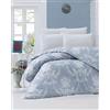 Nuit Des Rêves Ranforce - Set di copertine per trapunta singola, XXL, 100% cotone, 155 x 220 cm, blu e bianco, lavabile in lavatrice, 145 thread Count, Envelope & Button Closure, Twin