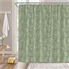 Sunhe Tenda da doccia verde salvia botanica boho erbe floreali natura carina piante foglie e fiori retrò rustico fattoria vintage tessuto arredamento bagno tenda in tessuto con ganci
