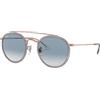 Ray-Ban 0RB3647N 90683F 51 Occhiali da Sole, Trasparente (Transparente/Clear Gradient Blue), Unisex-Adulto
