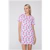 Tezenis Camicia Da Notte Mezza Manica Cotone Angurie Donna