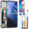 ARSSLY Schermo per Oppo A54 5G / A74 5G / A93 5G CPH2197 CPH2263 LCD Display per Oppo A54 5G Digitizer Touch Screen Sostituzione Assembly con Strumenti(6.5,con Cornice,Non per Versione 4G)
