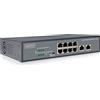 DIGITUS Switch di rete Fast Ethernet PoE+ - 19 pollici - 8 porte + 2x uplink RJ45 - IEEE802.3af/at - 120W power budget - nero