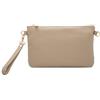Mauro Pelletteria Pochette Donna con Tracolla, Borsa Clutch Donna Elegante in Vera Pelle Morbida Made in Italy, Borse Clutch da Polso, Modello Mya, Sabbia