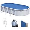 Gre Fidji Ovale 730x375x120cm - Piscina fuori terra in acciaio
