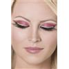 SMIFFYS Ciglia finte con brillantini, nere con glitter argentato, contiene colla