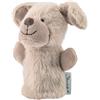 Sterntaler Bambola da dito per cani Lucky - Giocattolo per bambini in tessuto extra morbido - Dita peluche per neonati e bambini - divertimento e fantasia per casa e viaggi, grigio beige