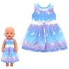 XPEX 1 Pezzi Vestito Vestiti Bambole Reborn, Vestiti Per Bambole Per New Born Baby Doll, Abiti Per Bambolotti 35-45Cm, Con modello di unicorno(B)