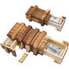 GSrenyu 2 scatole di puzzle segrete in legno, scatola regalo misteriosa con 2 grandi scomparti segreti per regali di denaro, buoni, gioielli, regalo di compleanno