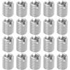YINETTECH 20 dadi di riparazione filettati da M8 a M6, filettatura maschio M8 x 1,25 e filettatura femmina M6 x 1,0, lunghezza 10 mm, dado riduttore in acciaio inox
