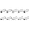 QUARKZMAN 10pz Chiave a Piuma Estremità Rotonda, 8x7x25mm Chiavette Elastiche Acciaio Inossidabile Professionale Chiavetta Parallela per Albero Trasmissione per Industria Meccanica Fissaggi