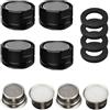 PANDARAZZI M24 Aeratore Rubinetto Nero, 4 Pcs Rompigetto Con 4 Inserisci Aeratori, Filtri Lavandino Con Risparmio Idrico, Filtro Acqua (M24, Nero 1)