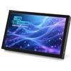 Jun-Saxifragelec Mini Monitor 7 Zoll HDMI, VGA, AV, BNC, 1024 × 600 Kleiner IPS-Bildschirm mit eingebauten Lautsprechern, 178° Betrachtungswinkel LCD tragbarer Monitor für PC/TV/DVD/CVBS (Non-Touch)