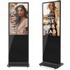 MWE 55 Pollici 4K Monitor Pubblicitario con 4 Ruote, LCD Interattive Digitale Display, Android System, Adatto per Negozio al Dettaglio, Ristorante, Centro Commerciale, Nero