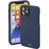 Hama Cover iPhone 12 Pro Max compatibile MagSafe Hama MagCase Finest Sense per Apple (custodia magnetica per ricarica a induzione, protegge da urti e sporco, custodia elegante, pelle sintetica) blu
