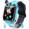 JUBUNRER Smartwatch Bambini GPS IP68 Impermeabile Smartwatch Bambina Con Chiamata Sveglia HD Foto SOS Puzzle Gioco Ragazze Ragazzi Regali di Natale 3-12 Anni
