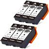 Yongairuink 33XL Nero Multipack Cartucce per T3351XL Cartucce per EPN Expression Premium XP-530 XP-540 XP-7100 XP-900 XP-830 XP-630 XP-635 XP-645 XP-640 (6 BK)
