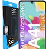 smart engineered 3D Pellicola protettiva per schermo per Samsung Galaxy A41 antiriflesso [2 pezzi Opaco, Case-friendly, Non Vetro Temperato ma Pellicola Protettiva TPU