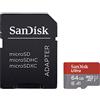 SanDisk Ultra 64 GB microSDXC Memory Card + SD Adapter with A1 App Performance Up to 100 MB/s, Class 10, U1