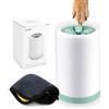 Aomig Pulitore Della Zampa Cane, Pulitore Zampa per Animali Domestici, Pulitore Zampa Cane Gatto Portatile, con Spazzola Interno In Silicone e Asciugamano, Lavazampe per Cani e Gatti(Verde)