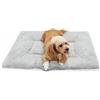 LY4U Cuccia per Cani di Piccola Taglia Facile da Cura Morbido Caldo Tappetino per Cani Lavabile in Lavatrice Materasso per Cani Grigio 45x65 CM