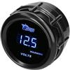 MOCNT Manometro tensione 2 52mm Indicatore Calibro Voltmetro per Auto Luce Blu Digitali Tension Strumenti Misuratore di Tester Volt 8-18V con Sensore