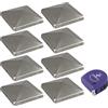 vasalat Holzpfostenkappe 70x70mm Edelstahl Tappo per palo, Argento