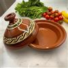 Generico Tajine XL 35 cm in Terracotta Dipinta a Mano - Pentola Tradizionale Marocchina/Tunisina + Ebook 0 1404251103