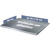 Oppaha - Spianatoia da Cucina in Acciaio Inox - Piano da Lavoro Professionale Large per Impastare - Superficie in AISI 304 - Tappetino Antiscivolo Incluso - 56x60 cm