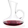 Wilmax England Wilmax decanter per vino rosso, 750 ml, caraffa per vino in vetro, decantatore per vino, caraffa per decantazione, decantatore per vino, caraffa in vetro, bicchieri da vino bianco