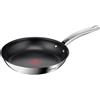 Tefal Intuition B8170444 - Padella a induzione in acciaio inox, 24 cm