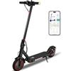 YOBACARID 8.5" Monopattino Elettrico Adulto con Doppia Sospensione, 350W Pieghevole Monopattino Elettrico Autonomia 30KM, MAX 25 KM/H, Freno sistema di frenata scooter elettrico di, Carico Massimo 120KG