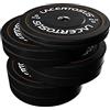 Lacertosus - Set New Bumper Plates Training Black - 100 kg - BPT100S