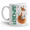 Paolo Chiari Tazza in Ceramica Caffè e Tè, Personalizzata con Nome, Idea Regalo Compleanno per Amici e Familiari, Certificata per Alimenti, Adatta al Microonde, Made in Italy (Lorenzo)