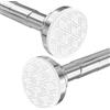 wintfarm Bastone estensibile per tenda da doccia da 60-290 cm, senza foro, regolabile, antiscivolo, non arrugginisce, in acciaio inossidabile 304, per bagno, cucina, giardino, balcone (argento)