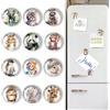 JDCMEI 12 Pezzi Animale Calamite Frigorifero, 30mm Magneti da Frigo a Tema Animali, Calamite Frigorifero, Magneti per Lavagna Bianca, Decorativi Calamite per Frigo, Calendario, Lavagna, Lavastoviglie