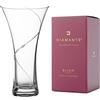 DIAMANTE - Vaso a Tromba Silhouette, Vaso Svasato in Cristallo con Cristalli, 25 cm