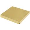 Generico 50 Pezzi 10x10x1 cm Fondo Fondino per scatole in PVC Bomboniera | 50 FONDINI Rendono LA Tua Scatola da 10CM Piu' Robusta Vari Colori (Oro)