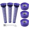 EFOTIML Kit di sostituzione del filtro del vuoto EFOTIML 6 pacchetti per Dyson V7, V8 Animal e V8 Absolute Cordless Vacuum, parti di sostituzione di Dyson,sostituisce parte # 965661-01 & 967478-01