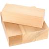 qxayxa Blocchi di legno da intaglio, 4 pz grande legno di tiglio per intaglio, blocchetti di legno naturali da scolpire e intagliare per lavorazione, scultura, per principianti e adulti, fai da te, 15×5×5 cm
